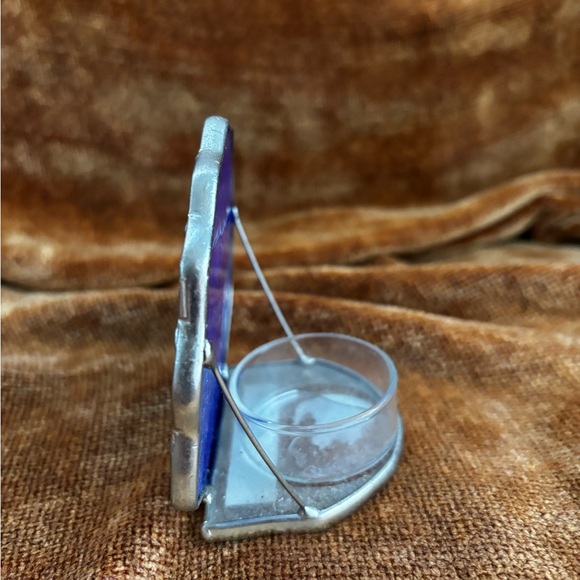 Stained Glass Shell Candle Votive - Picture 2 of 4